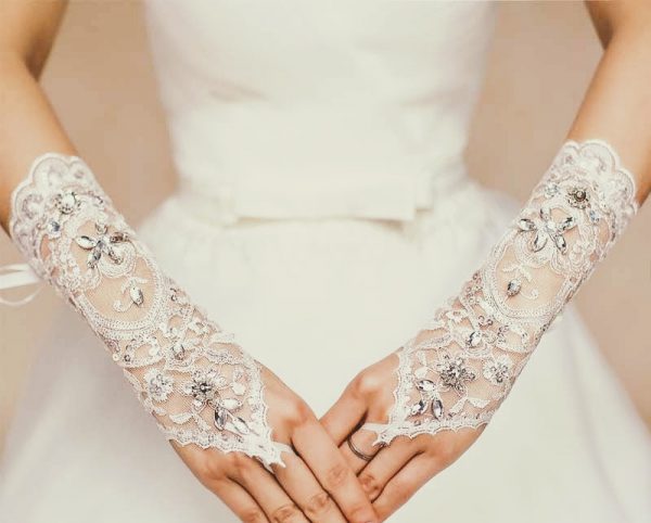 Lady Silver – Rukavice za venčanje - Image 2